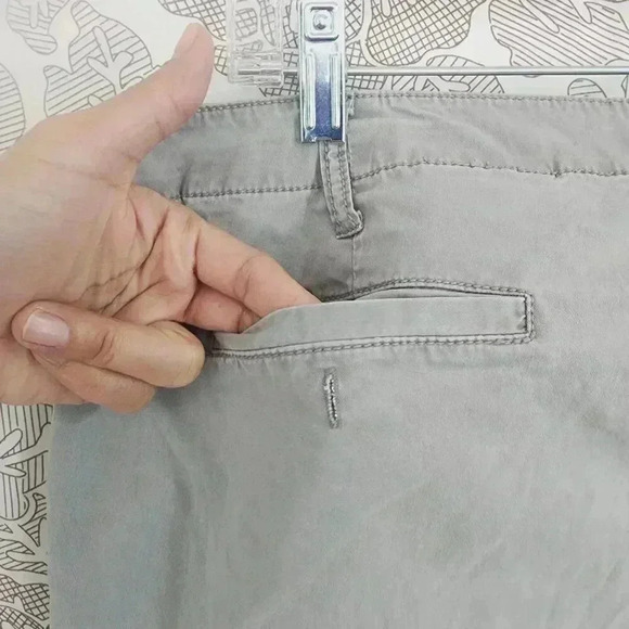 Eileen Fisher Womens Cargo Pants Size 12 Gray Cotton Blend Gray - Picture 8 of 9